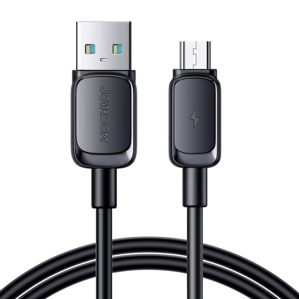 JOYROOM S-AM018A14 Multi-Color Series 2.4A USB to Micro USB Fast Charging Data Cable, Length:2m(Black)