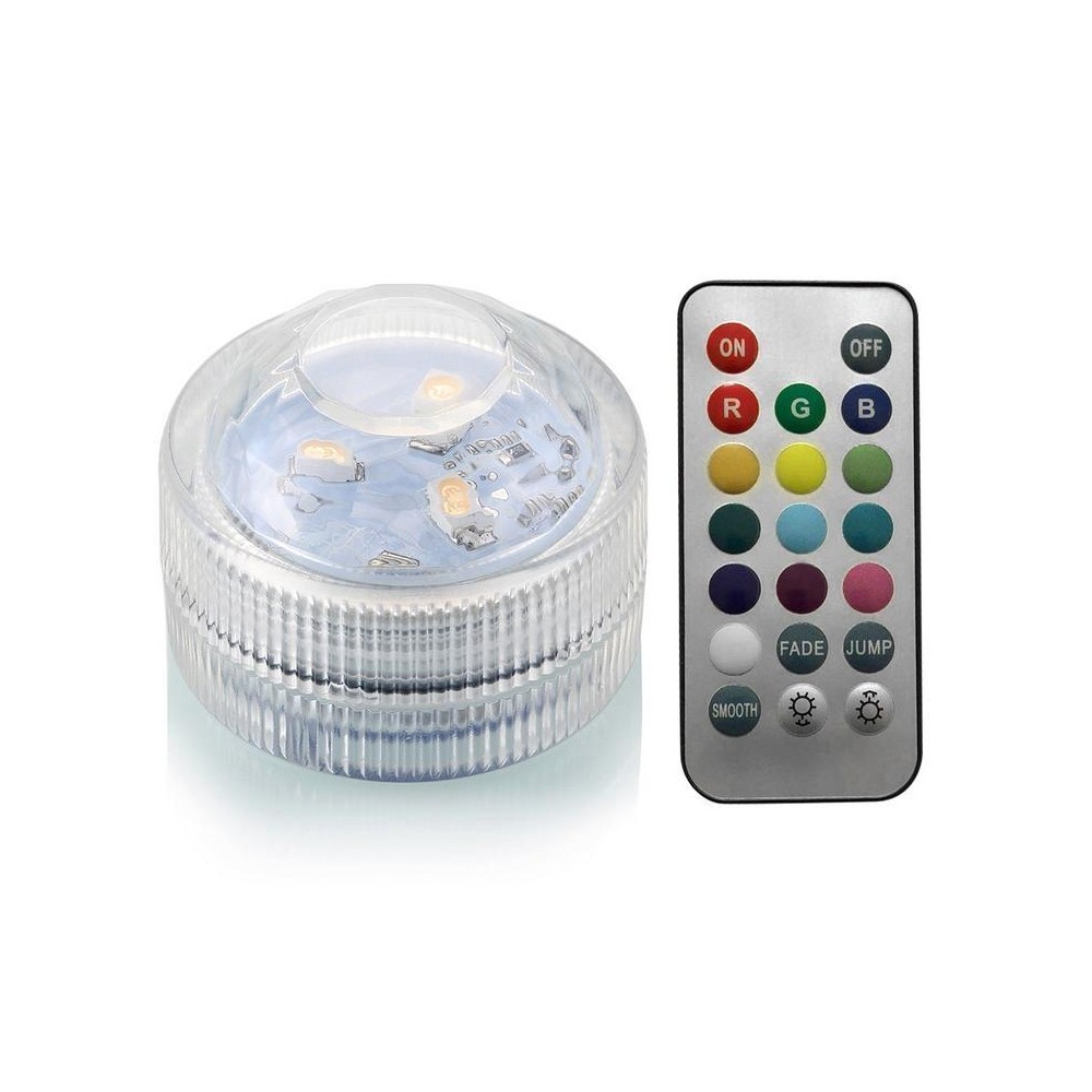 IP68 Waterproof Remote Control Diving Decoration Lamp 5050 SMD LED Multi Colored Light Bulb Submersible RGB LED Light Party Lamp