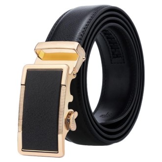 Dandali Casual Men Automatic Buckle Belt Business Soft Leather Pants Band, Length (cm): One Size 110-125cm(ZD-31)