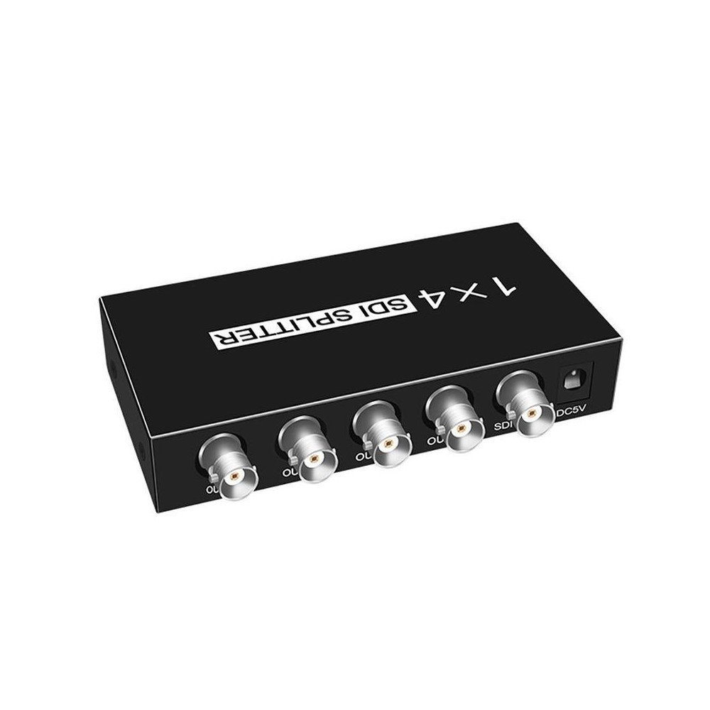 1 In 4 Out SD-SDI / HD-SDI / 3G-SDI Distribution Amplifier Video SDI Splitter(UK Plug)