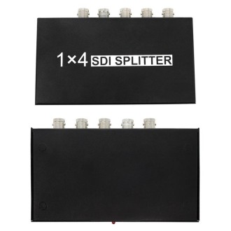 1 In 4 Out SD-SDI / HD-SDI / 3G-SDI Distribution Amplifier Video SDI Splitter(UK Plug)