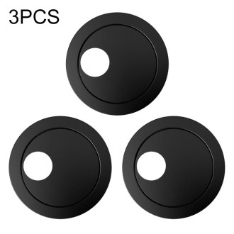 3 PCS Universal Round Shape Design WebCam Cover Camera Cover for Desktop, Laptop, Tablet, Phones(Black)