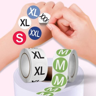 10 PCS Clothing Shoes & Hats Size Model Label Round Sticker(A-445)