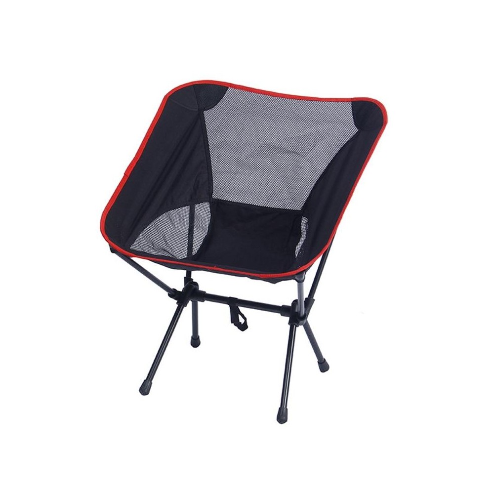 Small Outdoor Camping Leisure Beach Portable Folding Chair (Black)