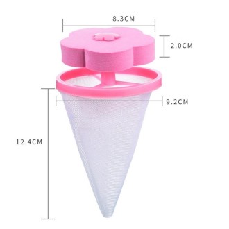 10 PCS C2096 Washing Machine Floating Material Filter Bag(Pink)