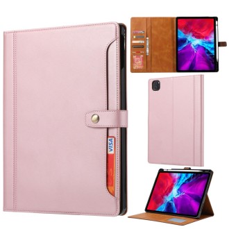 For iPad Pro 11 inch (2020) Calf Texture Double Fold Clasp Horizontal Flip Leather Tablet Case with Photo Frame & Holder & Card 