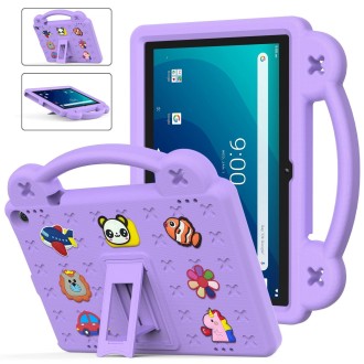 For Walmart Onn 10.1 2022 / 100071485 Handle Kickstand Children EVA Shockproof PC Tablet Case(Light Purple)