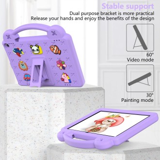 For Walmart Onn 10.1 2022 / 100071485 Handle Kickstand Children EVA Shockproof PC Tablet Case(Light Purple)