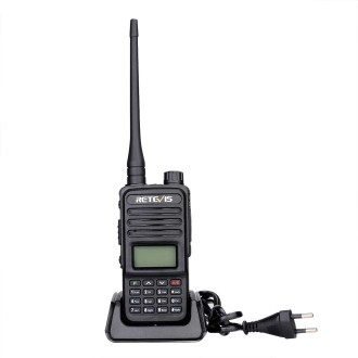 RETEVIS RT85 EU Frequency 136.000-174.000MHz+400.000-470.000MHz 200CHS Dual Band Digital Two Way Radio Handheld Walkie Talkie(Bl