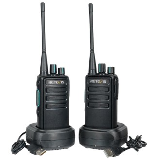 1 Pair RETEVIS RB29 FRS Free-license Two Way Radio Walkie Talkie(Black)