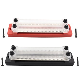 CP-3111 1 Pair 150A 12-48V RV Yacht Double-row 12-way Busbar