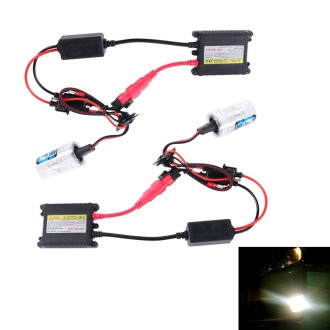 2PCS 35W H3 2800 LM Slim HID Xenon Light with 2 Alloy HID Ballast, High Intensity Discharge Lamp, Color Temperature: 4300K