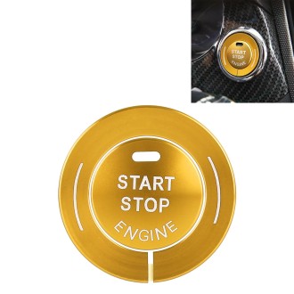 Car Engine Start Key Push Button Ring Trim Sticker for Infiniti (Gold)