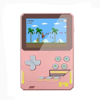 F9 3.5 Inch HD Handheld Game Console Children Gift, Color: Macaron Pink