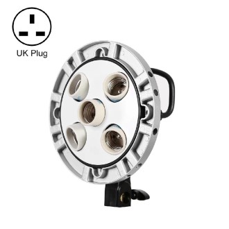 Godox TL-5 5 in 1 E27 Socket Tricolor Bulb Light Lamp Head Mount(UK Plug)