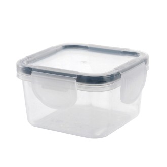 150ml Mini Fresh-Keeping Box Food Grade Thickened Sealed Baby Food Supplement Box(Transparent Black Belt)