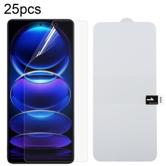 25pcs Full Screen Protector Explosion-proof Hydrogel Film For Xiaomi Redmi Note 12 Pro/12 Pro+/Note 12 4G Global/Note 12 Pro 4G/