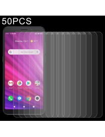 50 PCS 0.26mm 9H 2.5D Tempered Glass Film For Alcatel Axel
