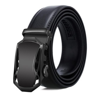 Dandali Casual Men Automatic Buckle Belt Business Soft Leather Pants Band, Length (cm): 125cm(ZD-13)