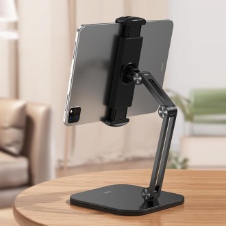 SSKY X27 Tablet Computer Desktop Mobile Phone Adjustable Support Frame, Style: Double Arms (Black)