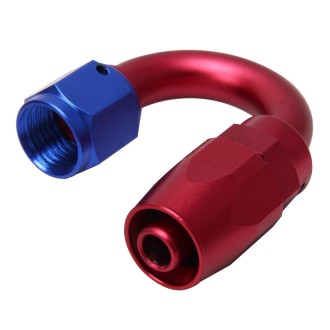 Pipe Joints 180 Degree Swivel Oil Fuel Fitting Adaptor Oil Cooler Hose Fitting Aluminum Alloy AN6 Curved Fitting Car Auto Access