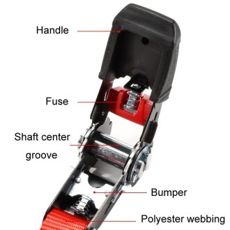 Motorcycle Ratchet Tensioner Cargo Bundling And Luggage Fixing Straps, Length: 1m