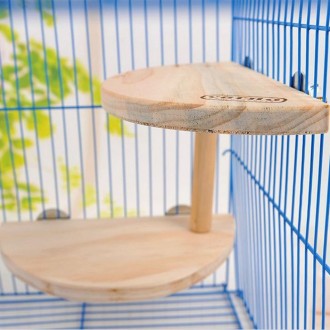 Pet Wooden Two Layers Wood Hamster Footplate Springboard Hamster Small Pets Pedal Toys