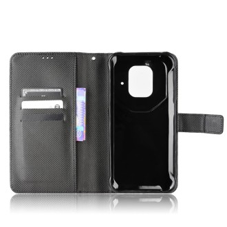 For Ulefone Power Armor 14 / 14 Pro Diamond Texture Leather Phone Case(Black)