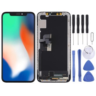 Soft OLED LCD Screen for iPhone X with Digitizer Full Assembly(Black)