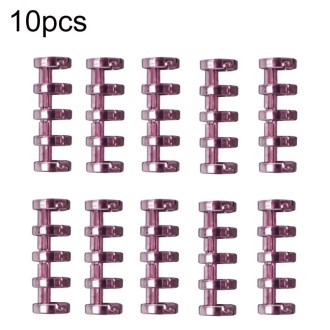 KW-TRIO5 10pcs Grommet Binder Segmented Plastic Binding Rings, Size:12mm(Smoky Rose)