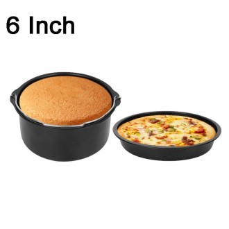 6 -inch  Cake Basket with Handle + Pizza Tray Air Fryer Accessory Set Bakeware