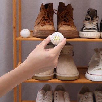 Hollow Ball-Shape Shoe Cabinet Sterilization and Deodorant Home Freshener Aromatherapy(6pcs /Bag)