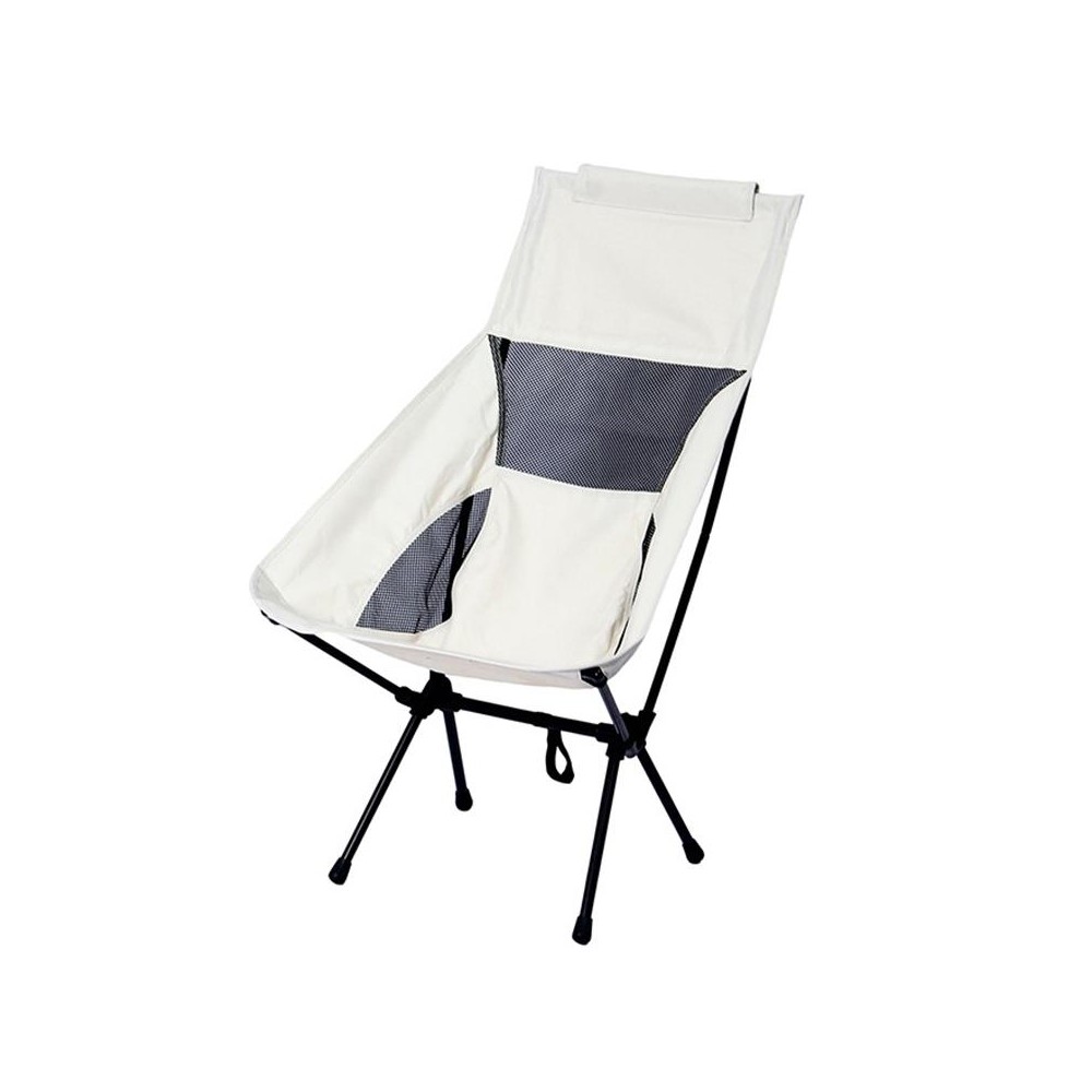 Large Outdoor Camping Leisure Beach Portable Folding Chair (White)