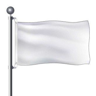 90 X 150cm Solid Color Blank Banners Thickened Outdoor Flying Flag(White)