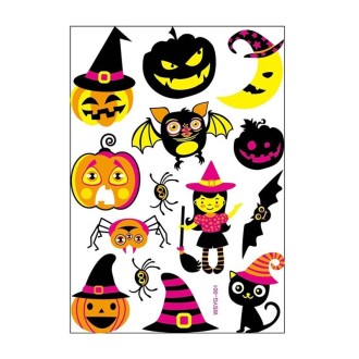 Halloween Fluorescent Children Water Transfer Sticker Cartoon Animal Tattoo Sticker(WSYG01)