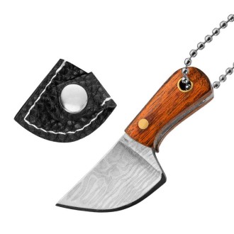 Mini Knife Keychain Portable Removal Express Pendant Accessory With Holster, Model: Long Kitchen Knife Laser Pattern