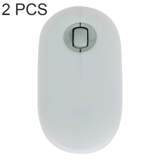 2 PCS Silicone Dustproof Wireless Mouse Protective Case For Logitech Pebble(Transparent)