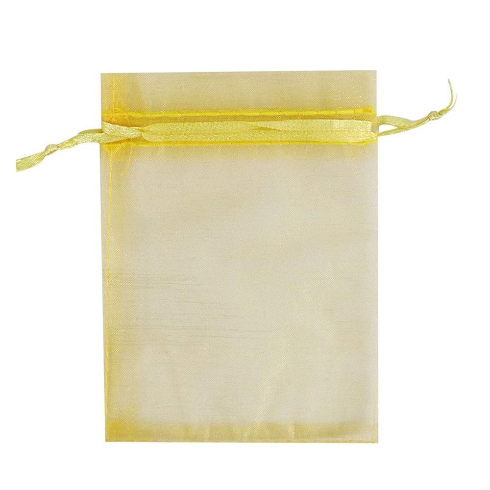 100pcs  Fruit Protection Bag Anti-insect and Anti-bird Net Bag 17 x 23cm(Gold)