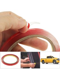 10 PCS Universal Car Transparent Double Sided Adhesive Tape, Width: 6mm(Red)