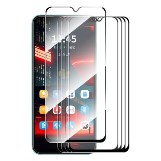 For Nokia C300 5pcs ENKAY Full Glue High Aluminum-silicon Tempered Glass Film