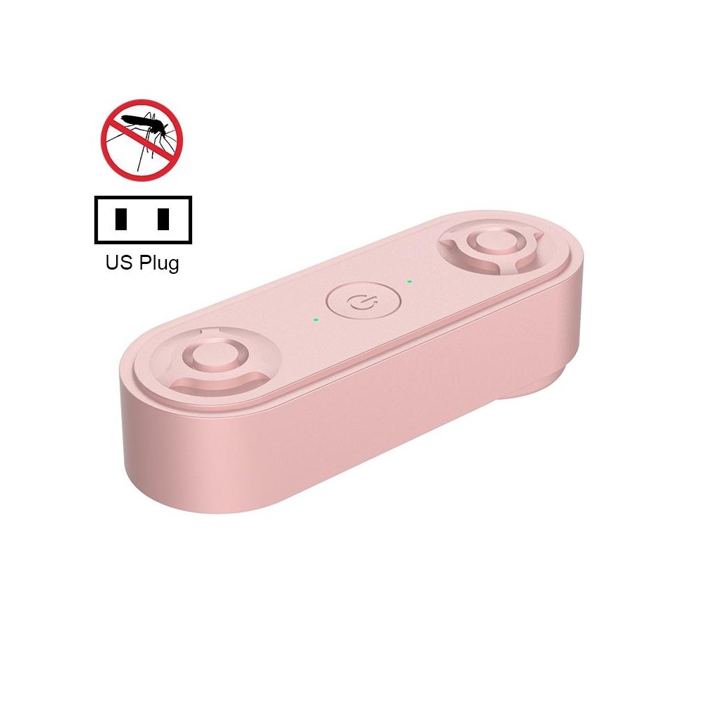 JL-215 Ultrasonic Mosquito Killer High-Power Double-Horn High-Frequency Mouse Repeller, Product specifications: US Plug(Pink)