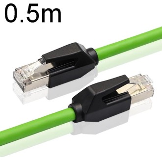 0.5m CAT6 Double Shielded Gigabit Industrial Cable Vibration-Resistant And Highly Flexible Drag Chain Cable