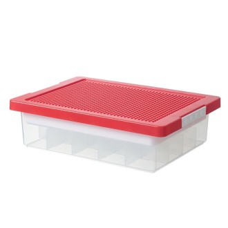 Children Toy Parts Building Blocks Storage Box(Red)