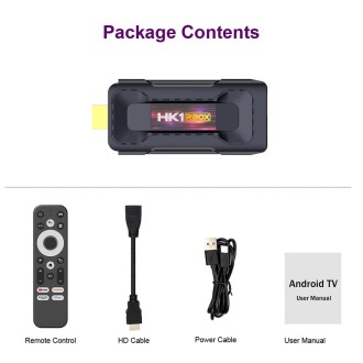 HK1 RBOX D8 RK3528 Android 13.0 Quad Core 8K HD Wifi6 Bluetooth TV Stick, RAM:2GB+16GB(AU Plug)