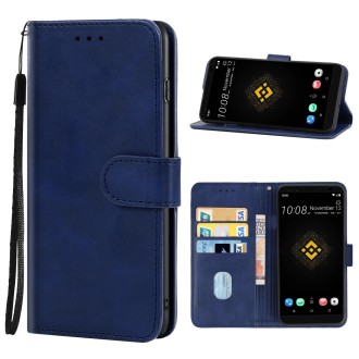 Leather Phone Case For HTC Exodus 1(Blue)