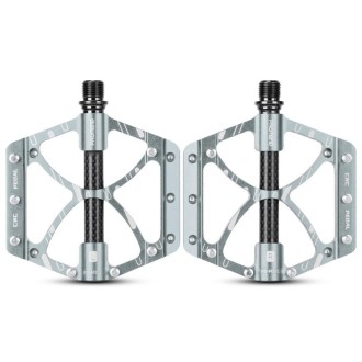 PROMEND PD-M52C 1 Pair Bicycle Aluminum Alloy + Carbon Fiber Tube Bearing Pedals (Titanium Color)