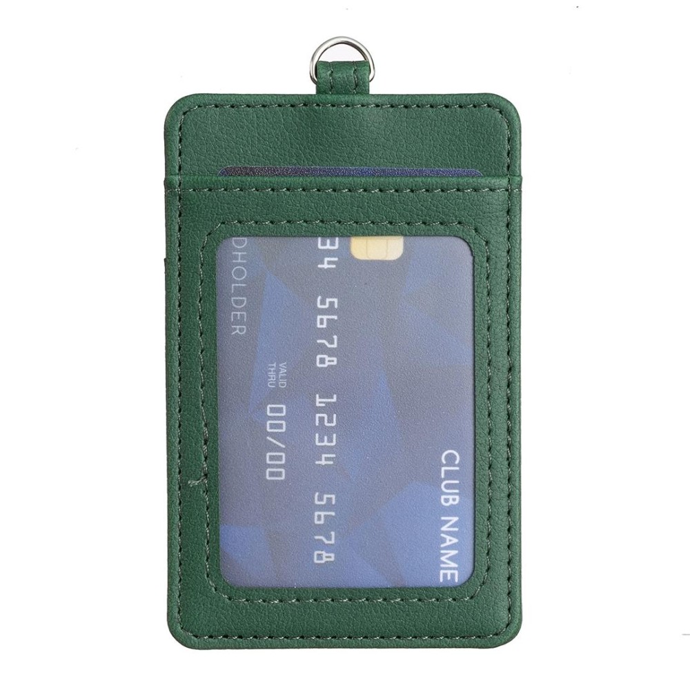 BFK15 Vertical ID Card Bag with Lanyard(Green)