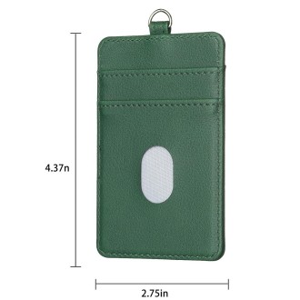 BFK15 Vertical ID Card Bag with Lanyard(Green)