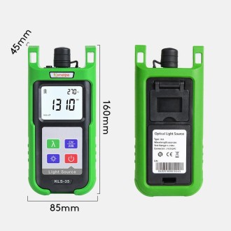 Komshine Handheld Laser Light Source Fiber Tester with LED Backlight, Model: KLS-35-MS