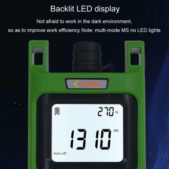 Komshine Handheld Laser Light Source Fiber Tester with LED Backlight, Model: KLS-35-MS